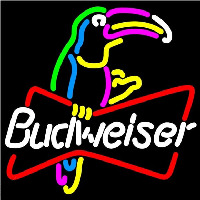 Budweiser Toucan Beer Sign Neontábla