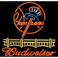 Budweiser Yankees Beer Bar Pub Neontábla