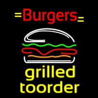 Burgers Grilled Toorder Neontábla