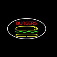 Burgers Oval Neontábla