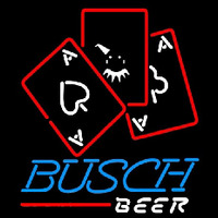 Busch Ace And Poker Beer Sign Neontábla