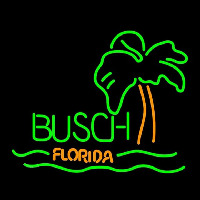 Busch Florida with Palm Tree Beer Sign Neontábla