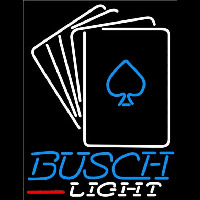 Busch Light Cards Beer Sign Neontábla