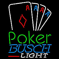 Busch Light Poker Tournament Beer Sign Neontábla