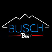 Busch Mountain Beer Sign Neontábla