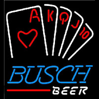 Busch Poker Series Beer Sign Neontábla