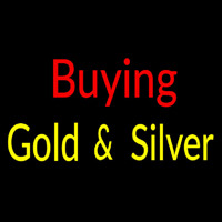 Buying Gold And Silver Block Neontábla
