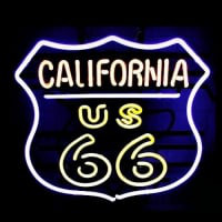 California Route 66 Nyitva Neontábla