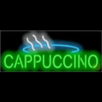 Cappuccino Cafe Food Neontábla