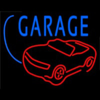 Car Logo Garage Block Neontábla