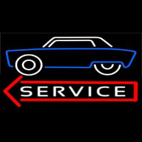 Car Logo Service Neontábla