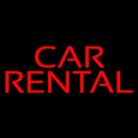 Car Rental Neontábla