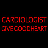 Cardiologist Give Good Heart Neontábla