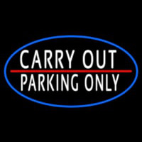 Carry Out Parking Only Neontábla