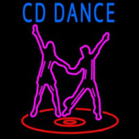 Cd With Dancing Couple Neontábla