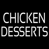 Chicken Desserts Neontábla