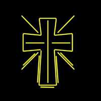 Christian Cross Neontábla
