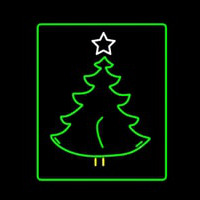 Christmas Tree Logo Neontábla