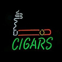 Cigars Bolt Nyitva Neontábla