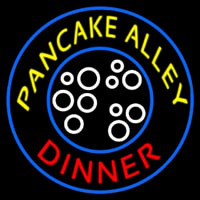 Circle Pancake Alley Dinner Neontábla