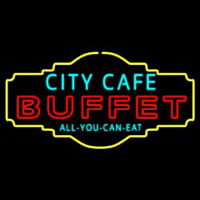 City Cafe All You Can Eat Buffet Neontábla
