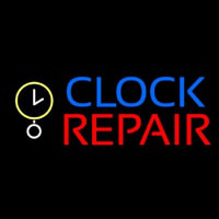 Clock Repair Block Neontábla