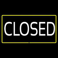 Closed Rectangle Yellow Neontábla