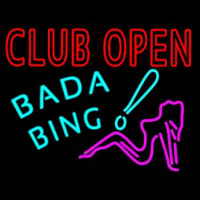Club Open Bada Bing Neontábla