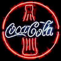 Coca Cola Coke Palack Sör Kocsma Nyitva Neontábla
