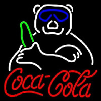 Coca Cola Panda Neontábla