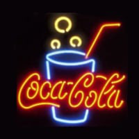 Coca Cola Üveg Sör Kocsma Nyitva Neontábla