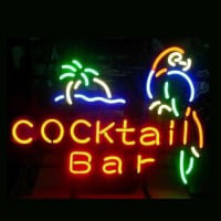 Cocktail Bar Parrot Sör Kocsma Nyitva Neontábla