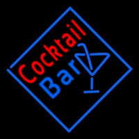 Cocktail Bar With Wine Neontábla