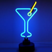 Cocktail Glass Destop Neontábla