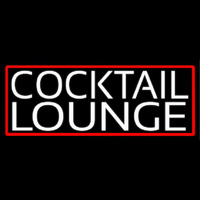 Cocktail Lounge With Red Border Neontábla