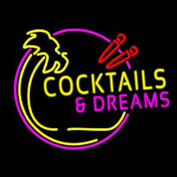 Cocktails And Dreams Bar Neontábla