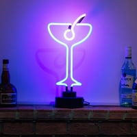 Cocktails Glass Desktop Neontábla