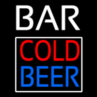 Cold Beer Bar Neontábla