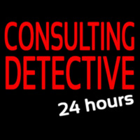 Consulting Detective 24 Hours Neontábla