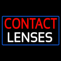 Contact Lenses Blue Border Neontábla