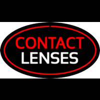 Contact Lenses Oval Red Neontábla