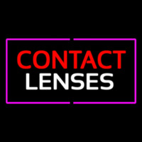 Contact Lenses With Pink Border Neontábla