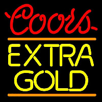 Coors E tra Gold Beer Sign Neontábla