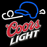 Coors Light Baseball Beer Sign Neontábla