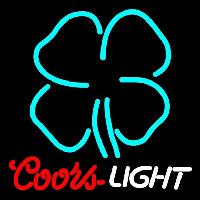 Coors Light Clover Beer Sign Neontábla