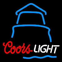 Coors Light Day Lighthouse Beer Sign Neontábla