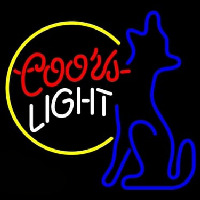 Coors Light Moon Coyote Neontábla