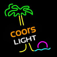 Coors Light Palm Tree Neontábla