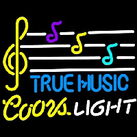 Coors Light True Music Neontábla