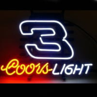 Coors Nascar #3 Dale Earnhardt Sör Kocsma Nyitva Neontábla